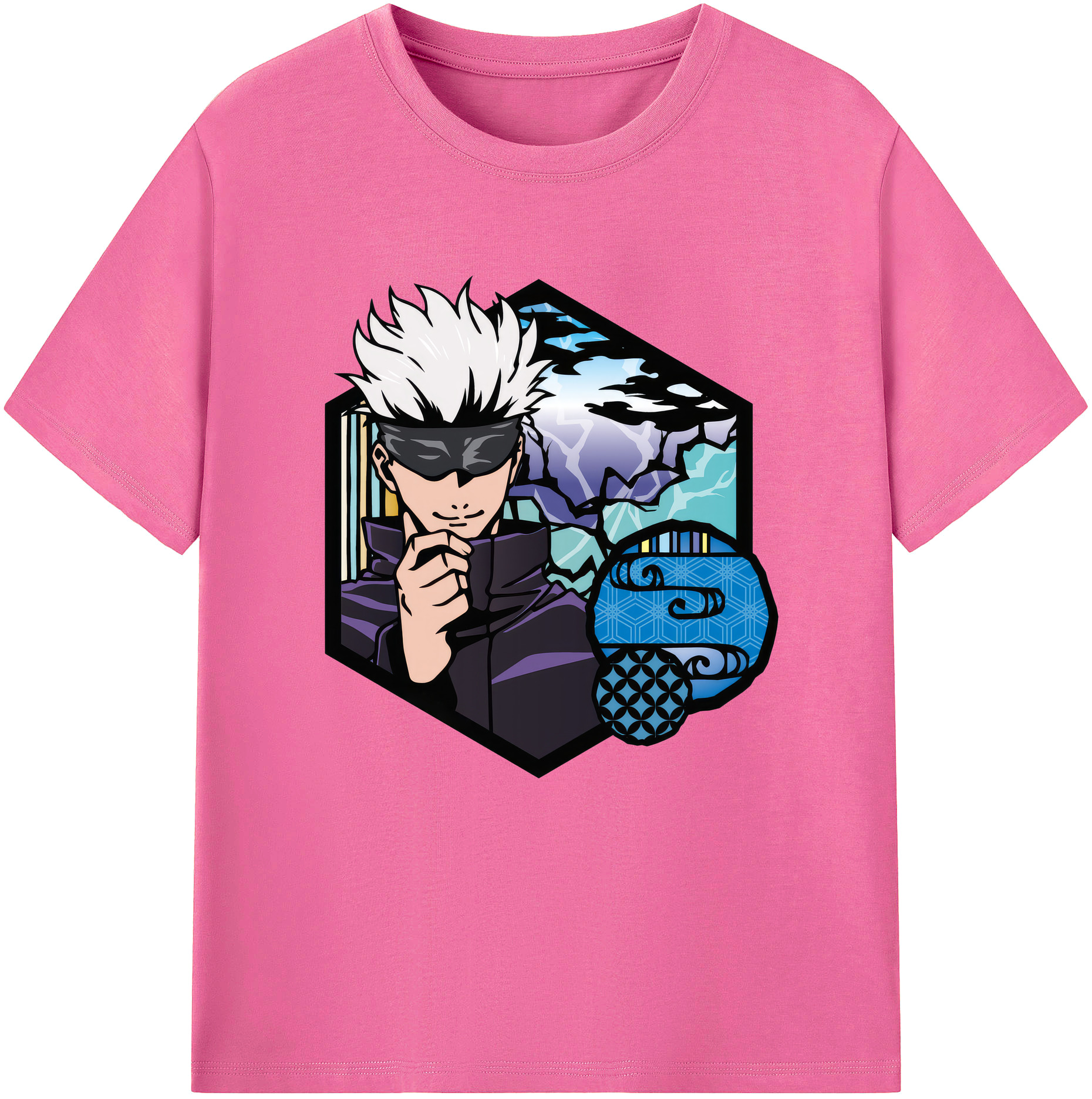（画像用） 呪術廻戦 Jujutsu Kaisen レディースカジュアルプリントTシャツ（綿100％）